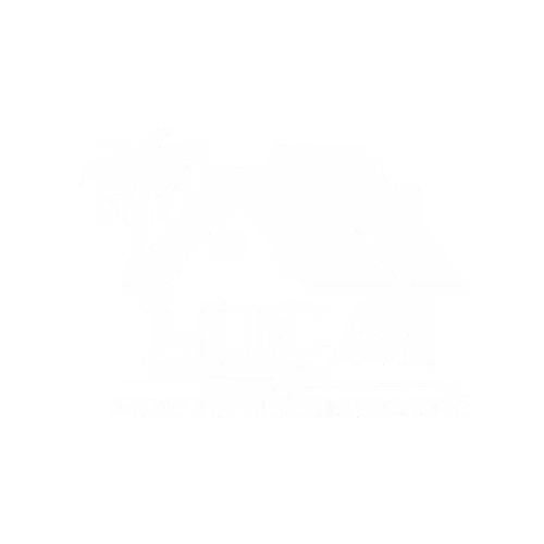 Lucas Construction Services logo on transparent background